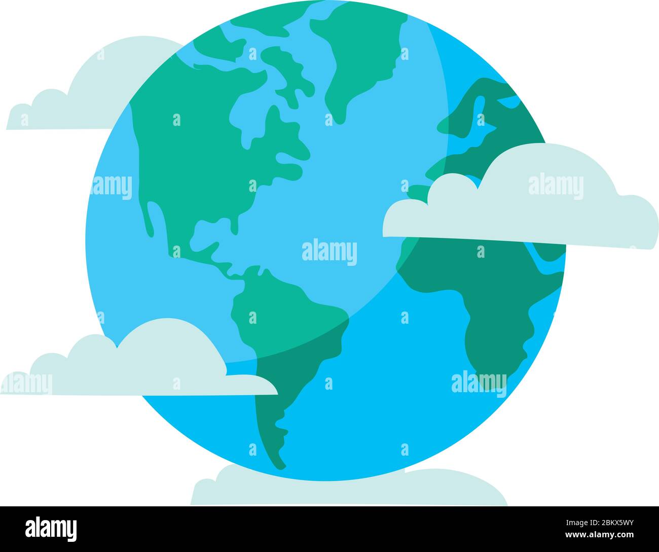 world planet earth with clouds Stock Vector Image & Art - Alamy