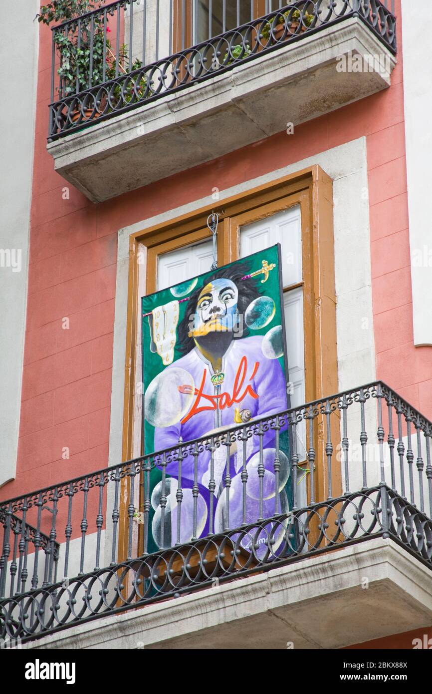 Salvador Dali Gallery on Las Ramblas, Barcelona, Catalonia, Spain, Europe Stock Photo