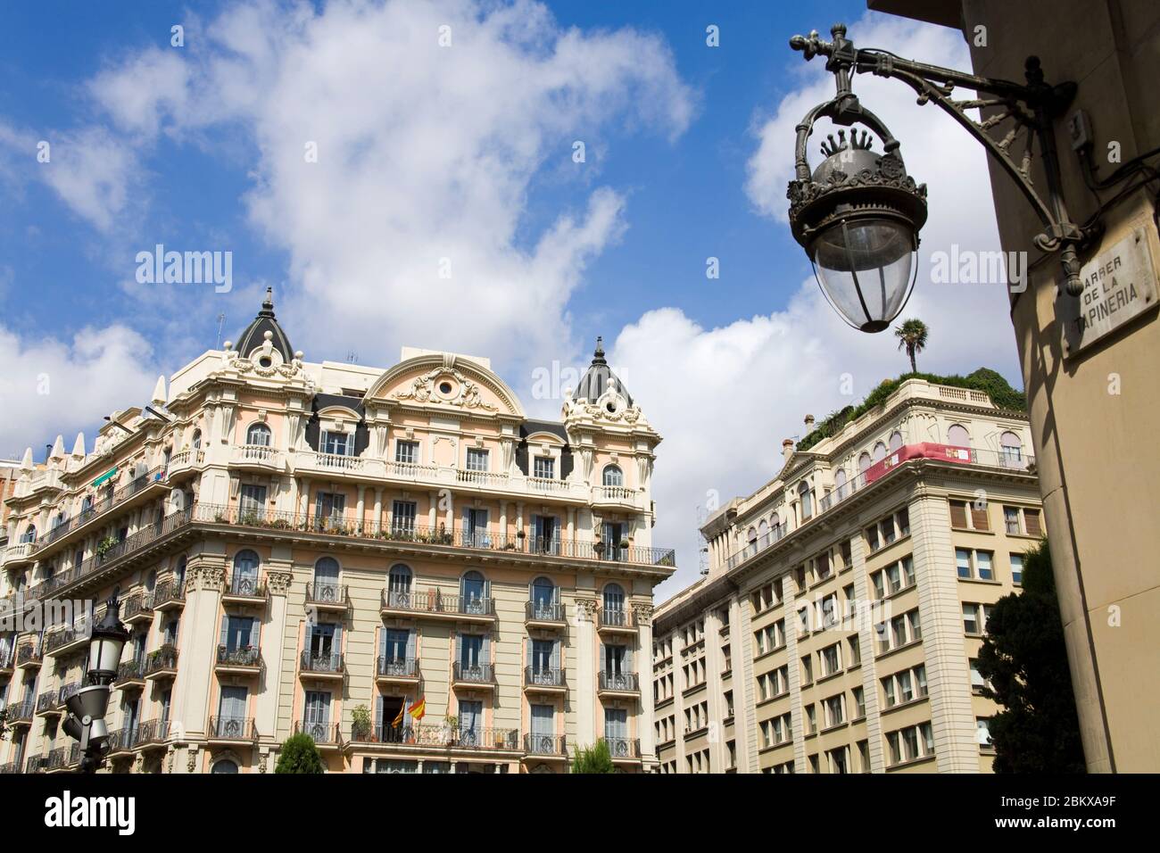 Ramon Berenguer Square in Barri Gotic District, Barcelona, Catalonia, Spain, Europe Stock Photo