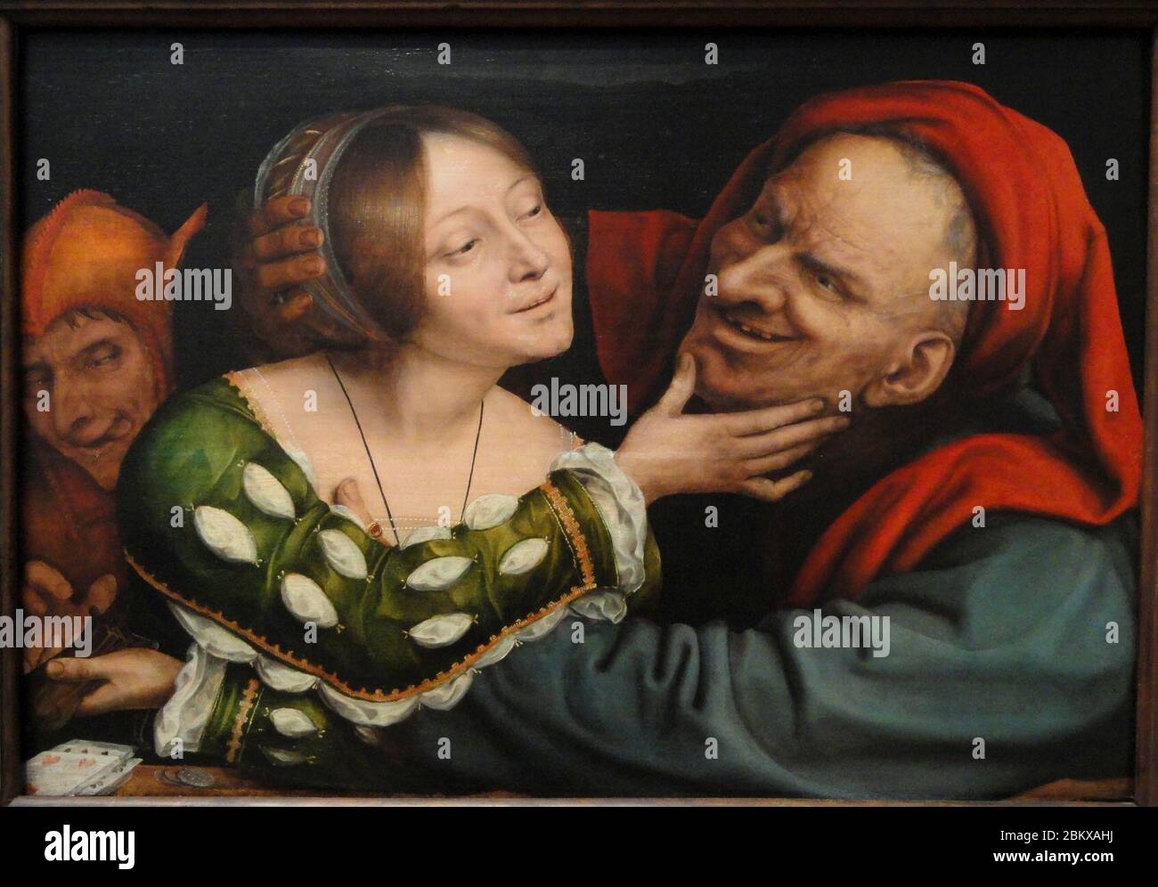 Ill-Matched Lovers by Quentin Massys, Netherlandish, c. 1520-1525, oil on panel Stock Photo