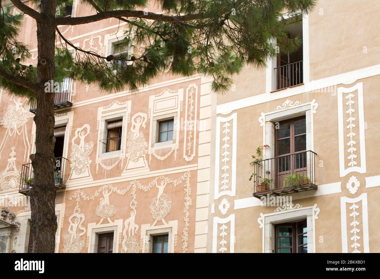 Pi Square in Barri Gotic District, Barcelona, Catalonia, Spain, Europe  Stock Photo - Alamy