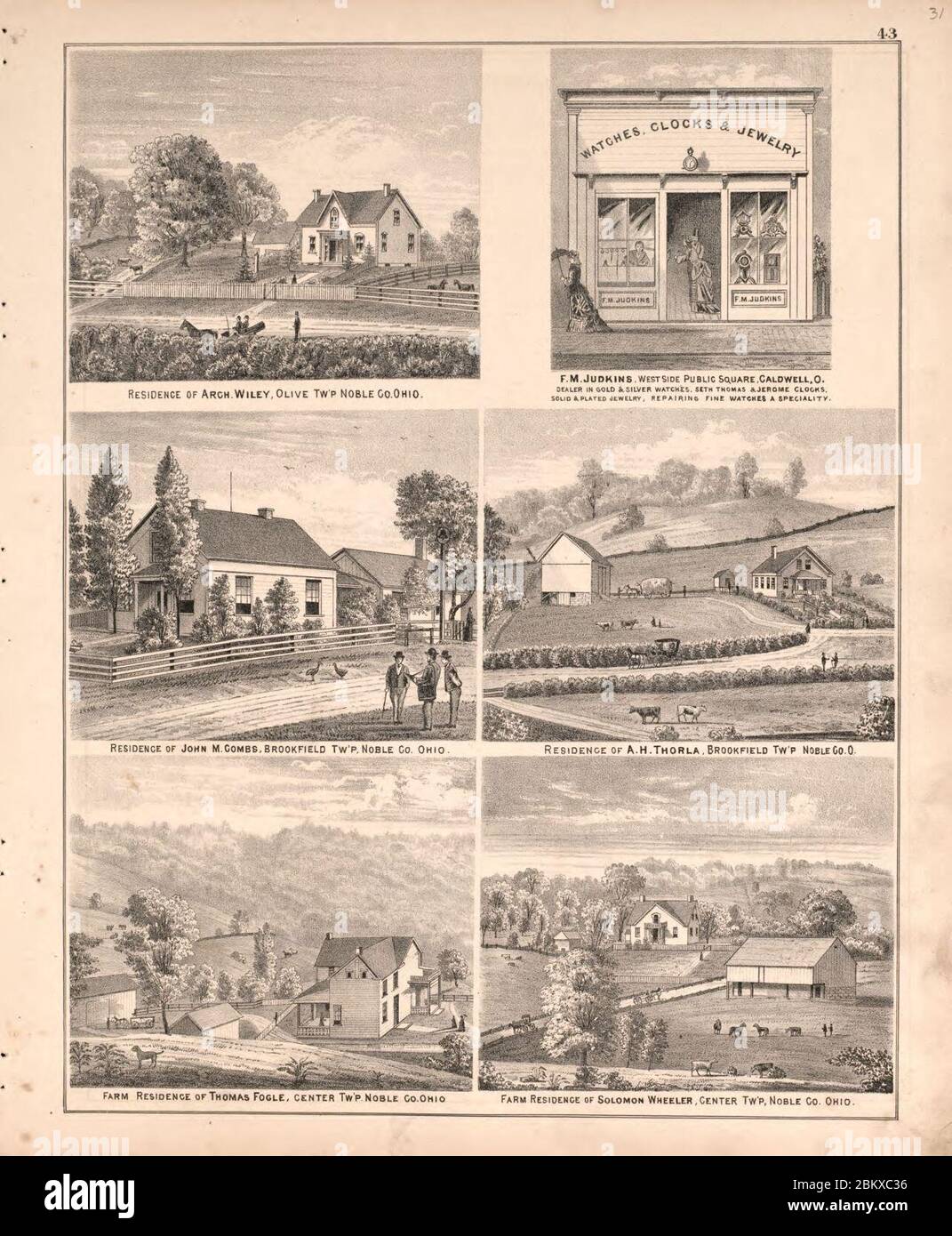 Illustrated atlas of Noble County, Ohio - published from actual surveys ...