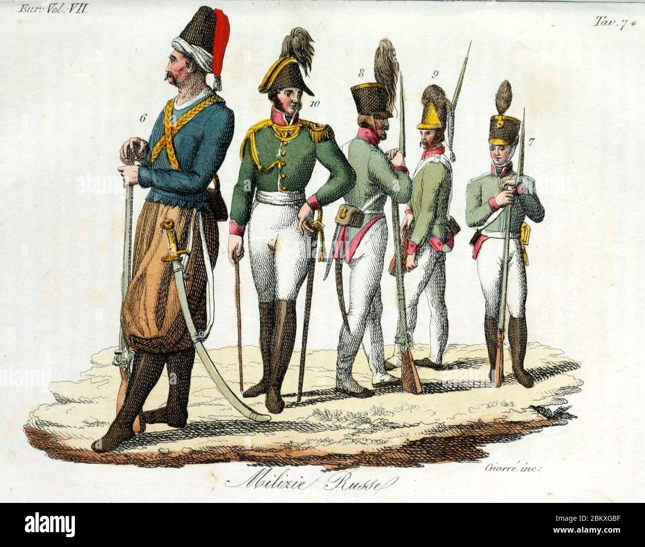 FERRARIO - Storia D'Europa: Costume Antico E Moderno - 3 Volumes - 1840 - Gravures
