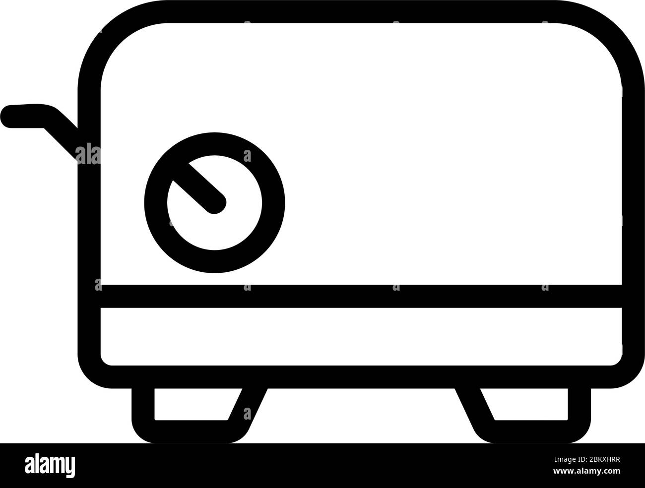 indicator toaster icon vector outline illustration Stock Vector Image ...