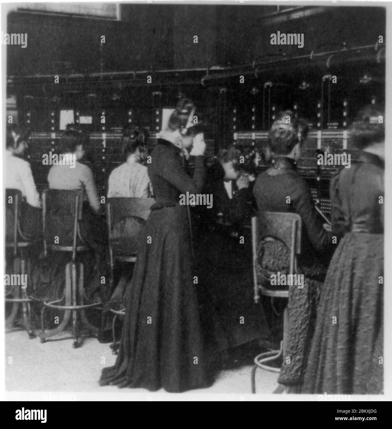 Illustration to popular song, ‘Hello Central, give me Heaven‘ Stock