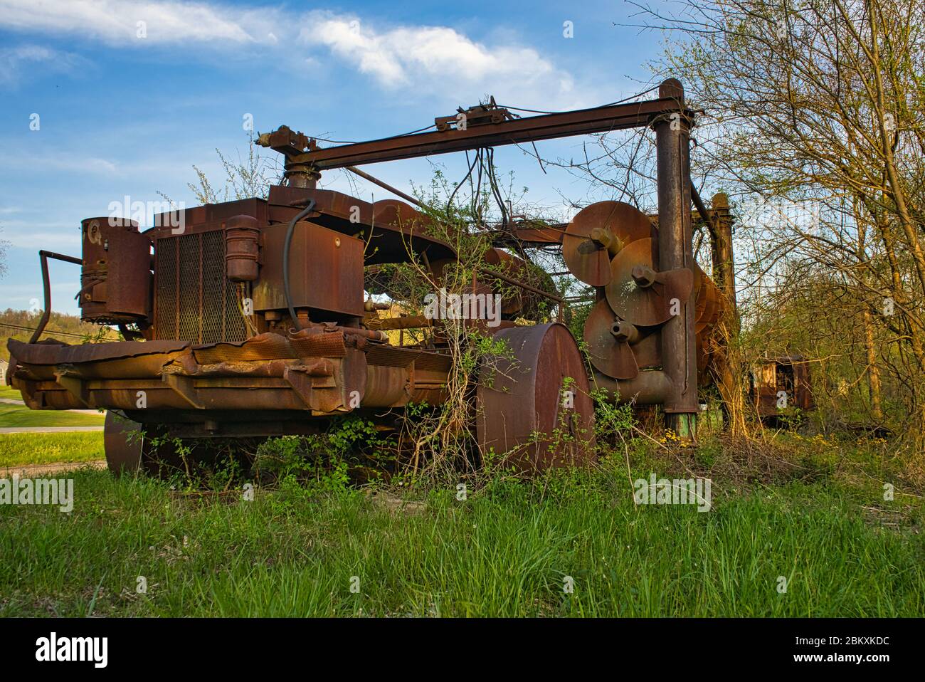 Compton Coal Auger abandoned in WV. Stock Photo