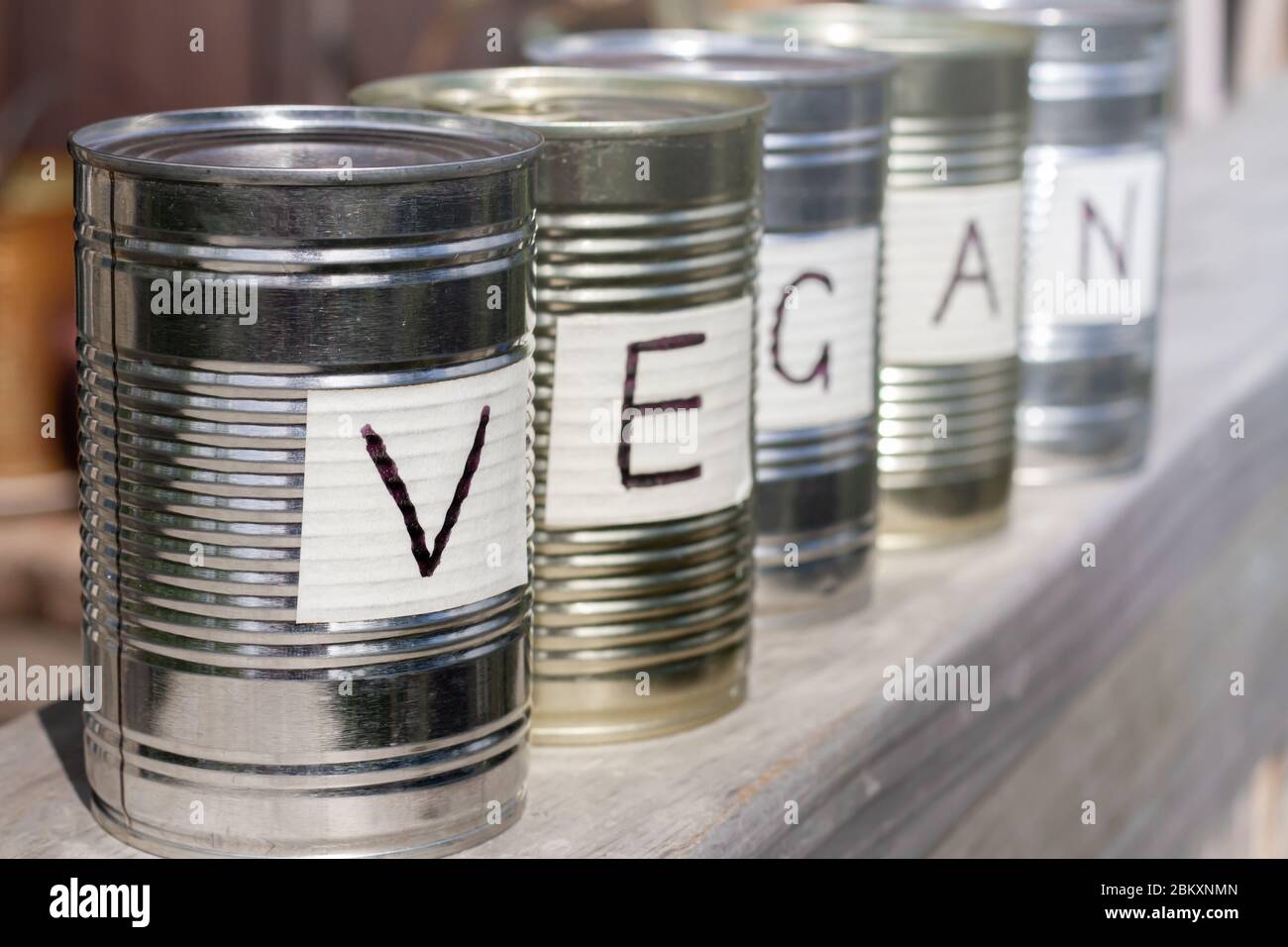 Non perishable vegan food. Stock Photo