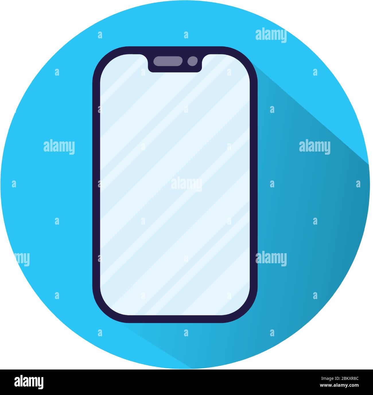 smartphone device technology isolated icon Stock Vector Image & Art - Alamy