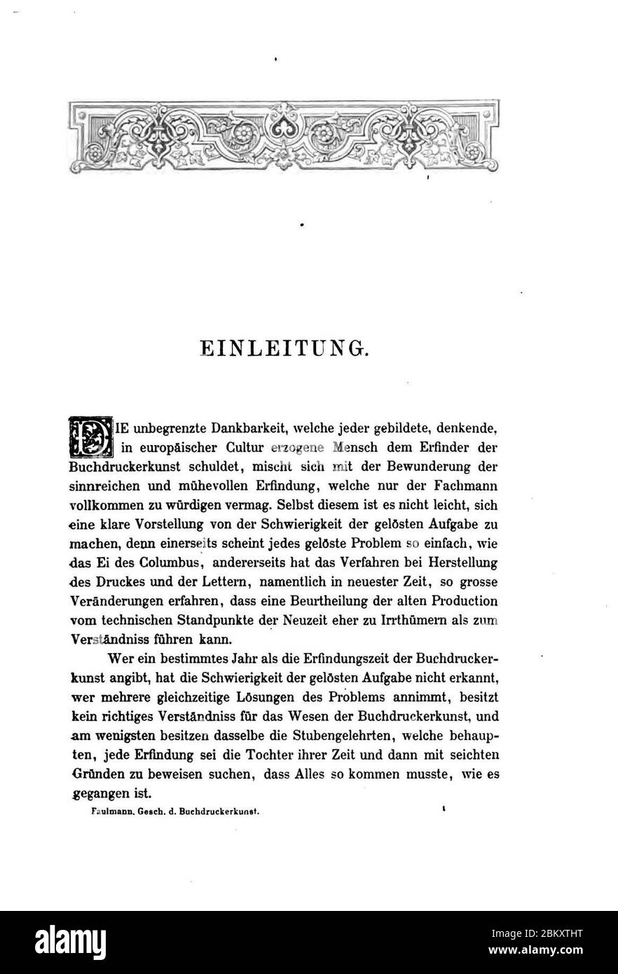 Illustrirte Geschichte der Buchdruckerkunst (Faulmann) 021. Stock Photo
