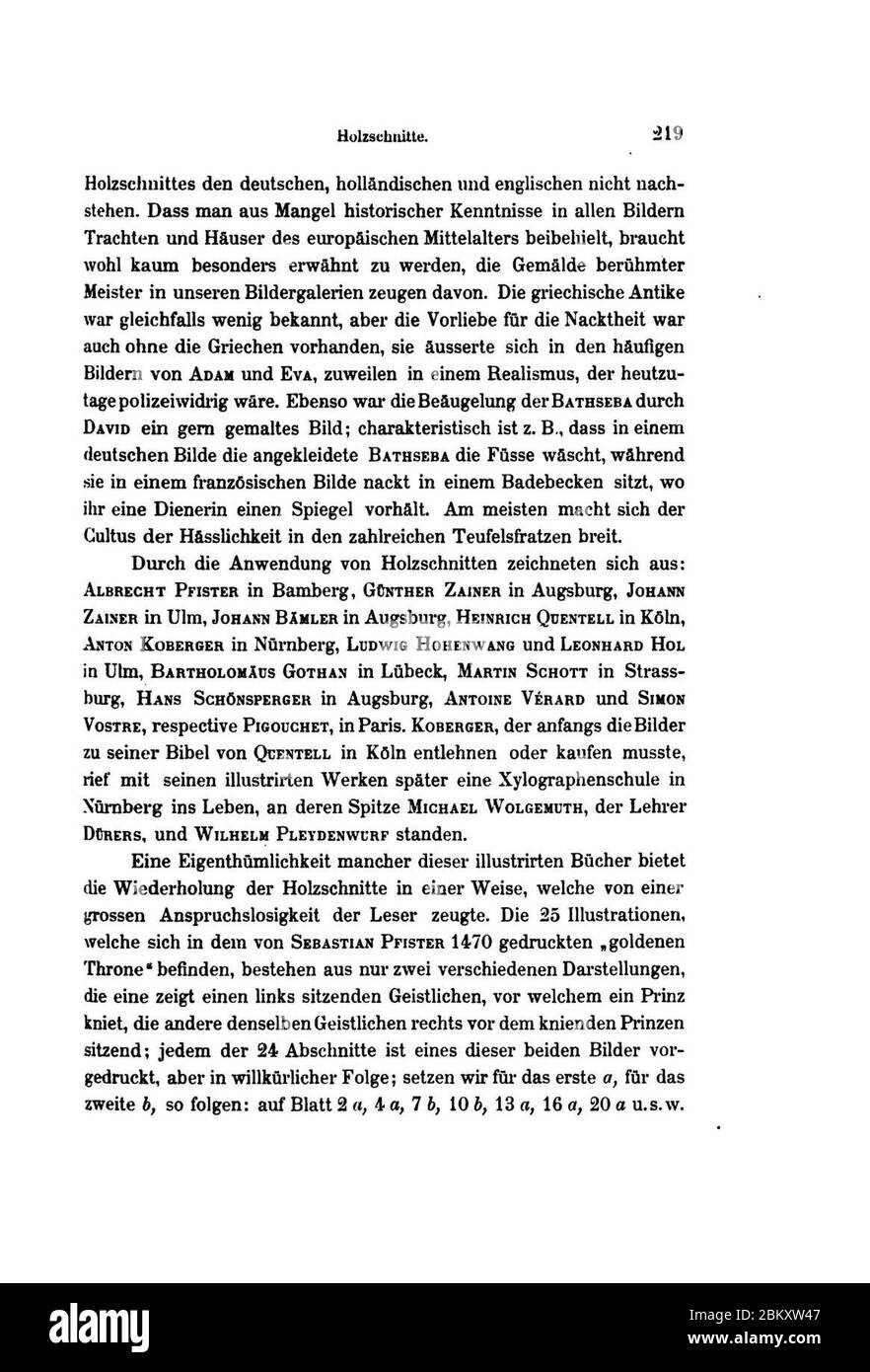 Illustrirte Geschichte der Buchdruckerkunst (Faulmann) 259. Stock Photo