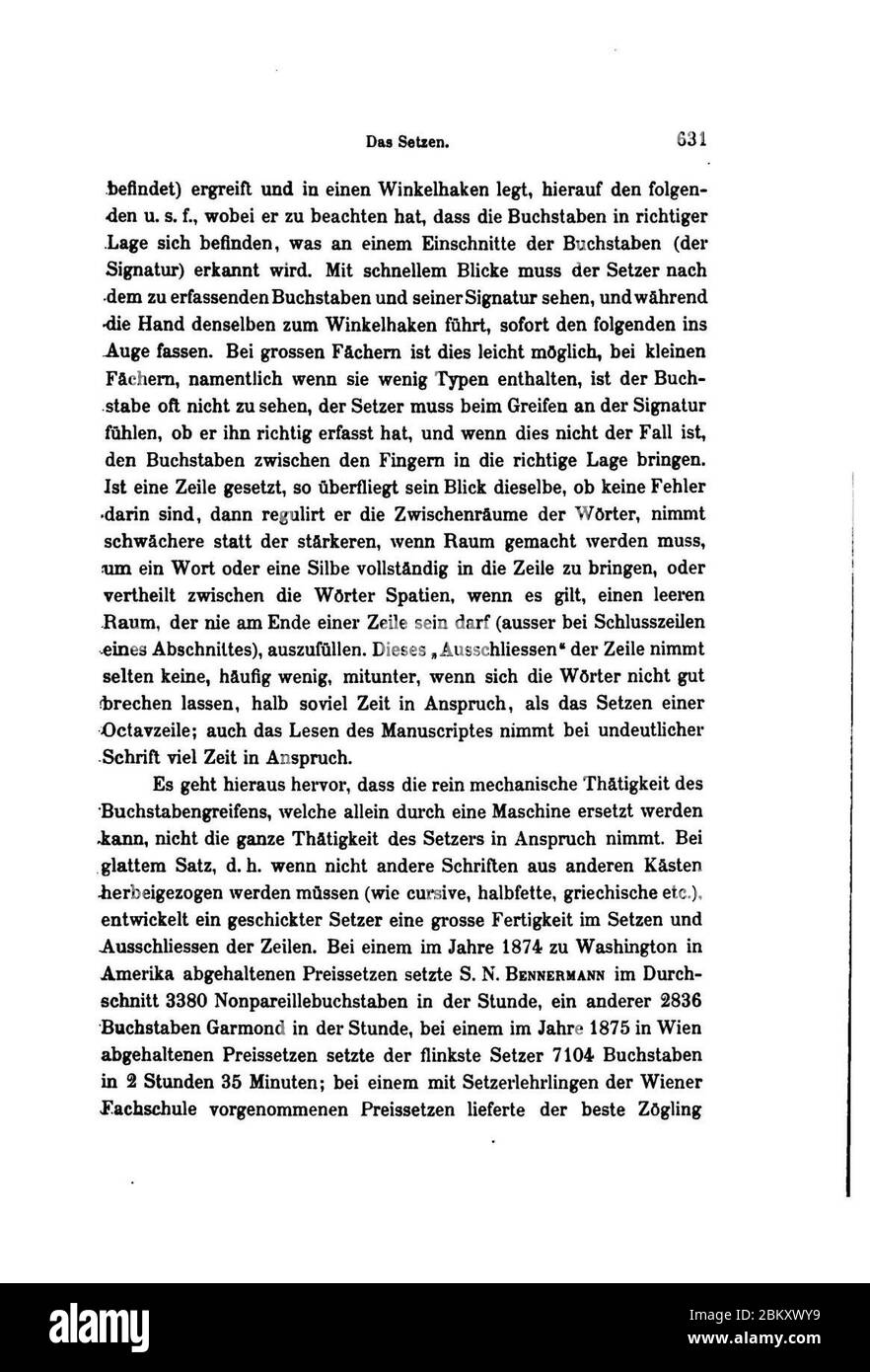 Illustrirte Geschichte der Buchdruckerkunst (Faulmann) 711. Stock Photo