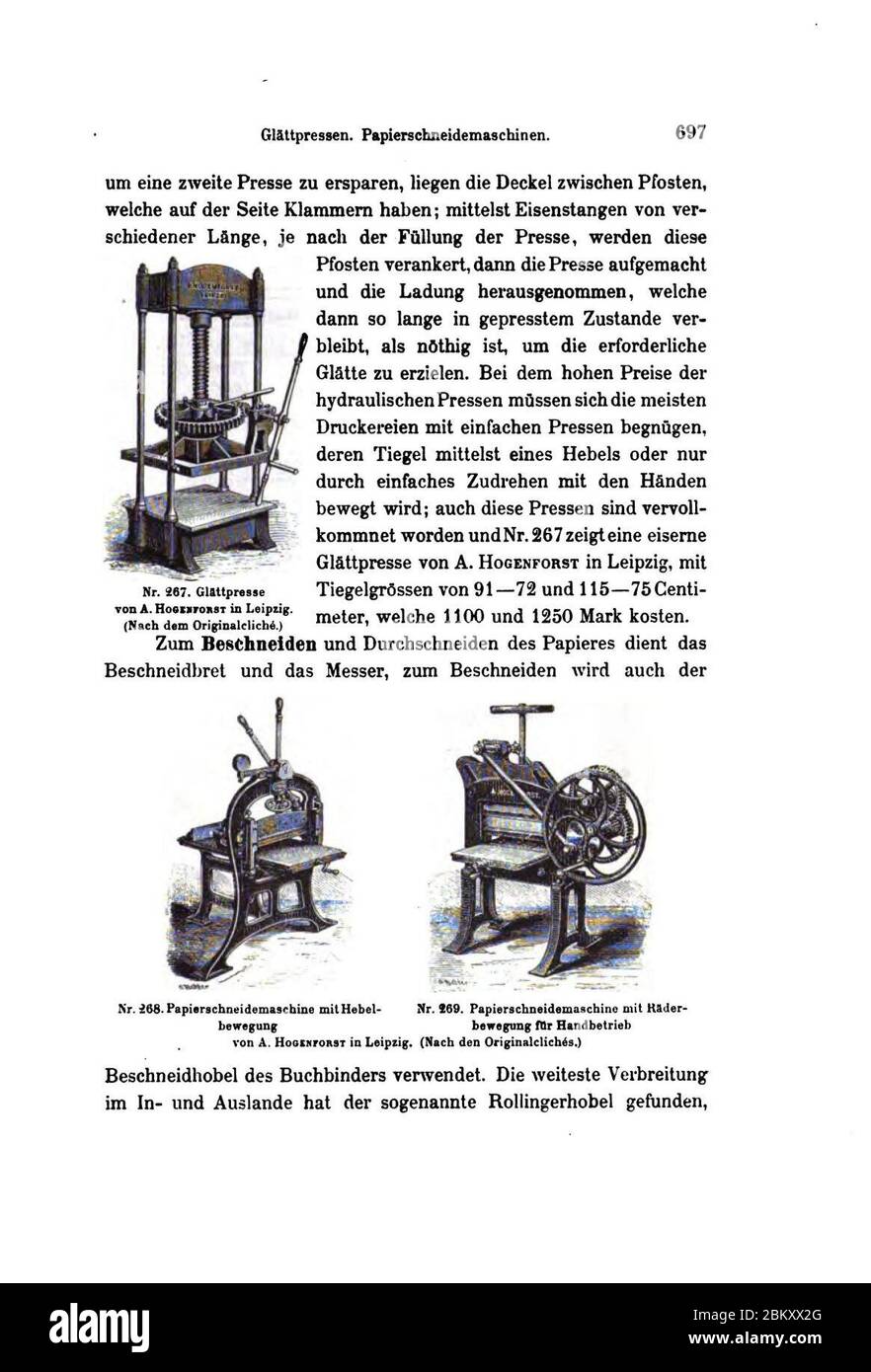 Illustrirte Geschichte der Buchdruckerkunst (Faulmann) 789. Stock Photo
