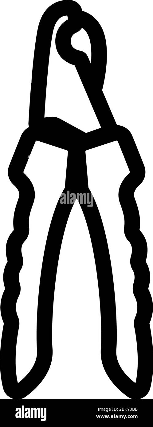 pruning shears icon vector outline illustration Stock Vector Image ...