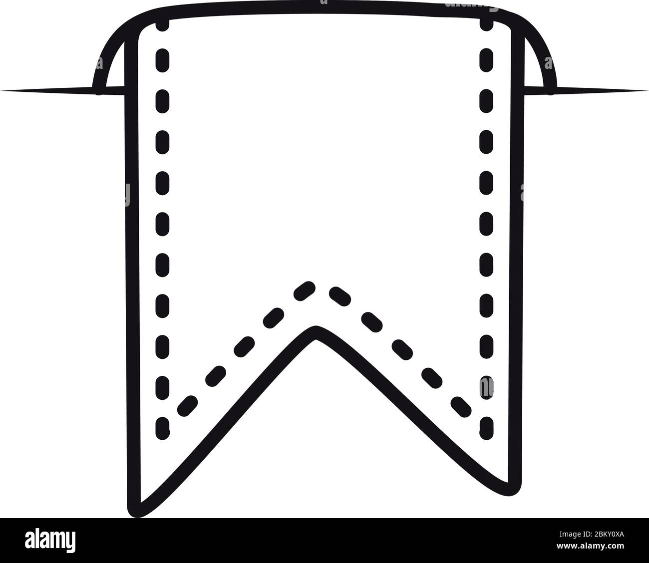 book label icon over white background, line style, vector illustration ...