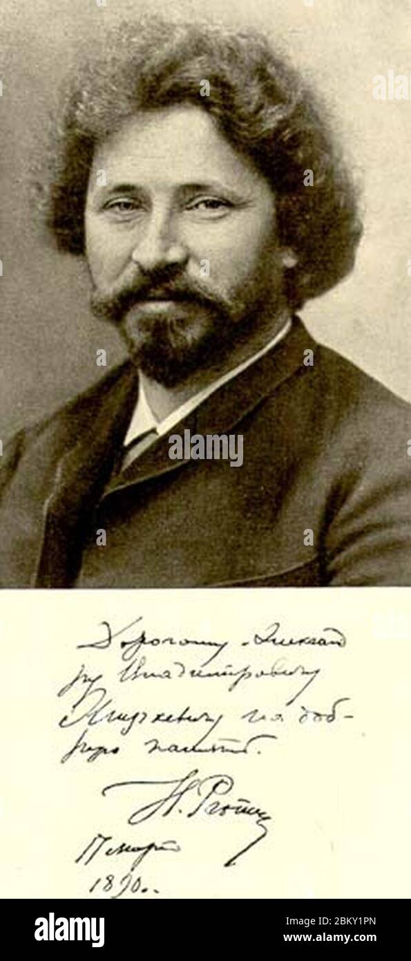 Ilya Yefimovich Repin 1890 Stock Photo - Alamy