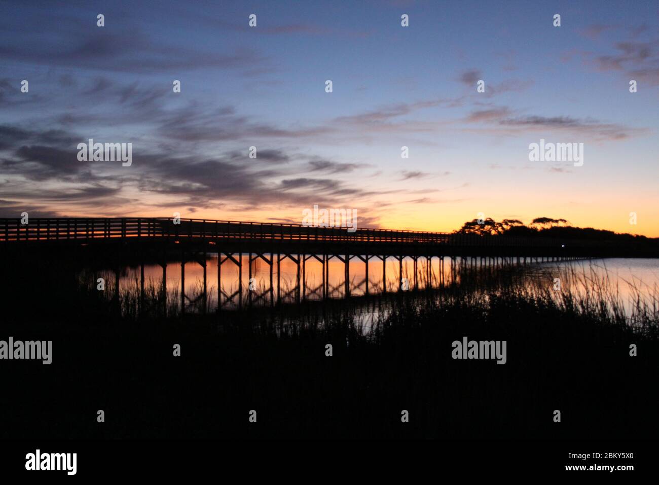 Sunrise at Lake Shelby in Gulf Shores, Alabama, USA Stock Photo Alamy