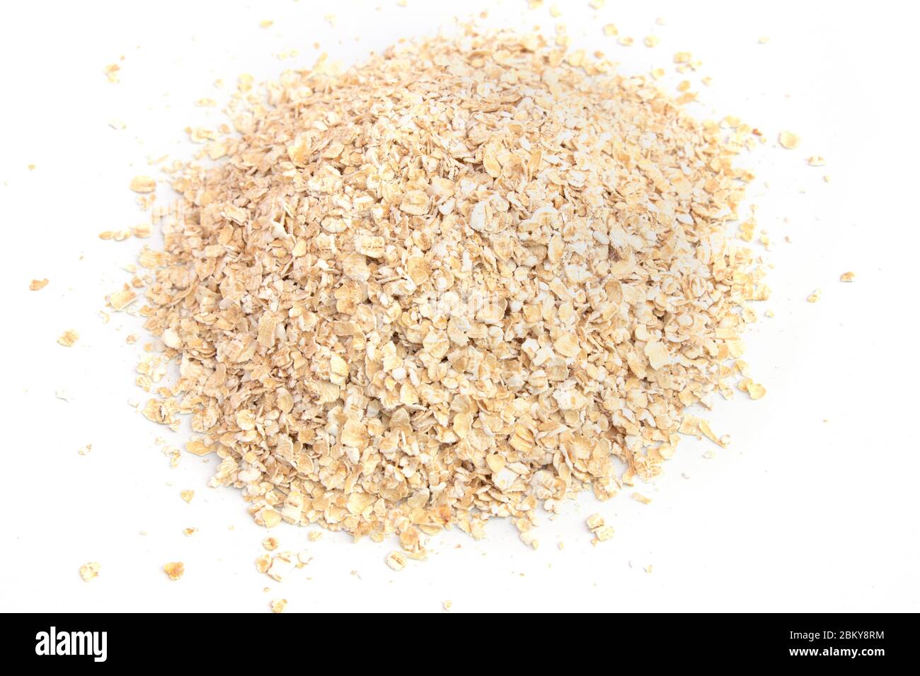 Whole oats isolated on a white background Stock Photo