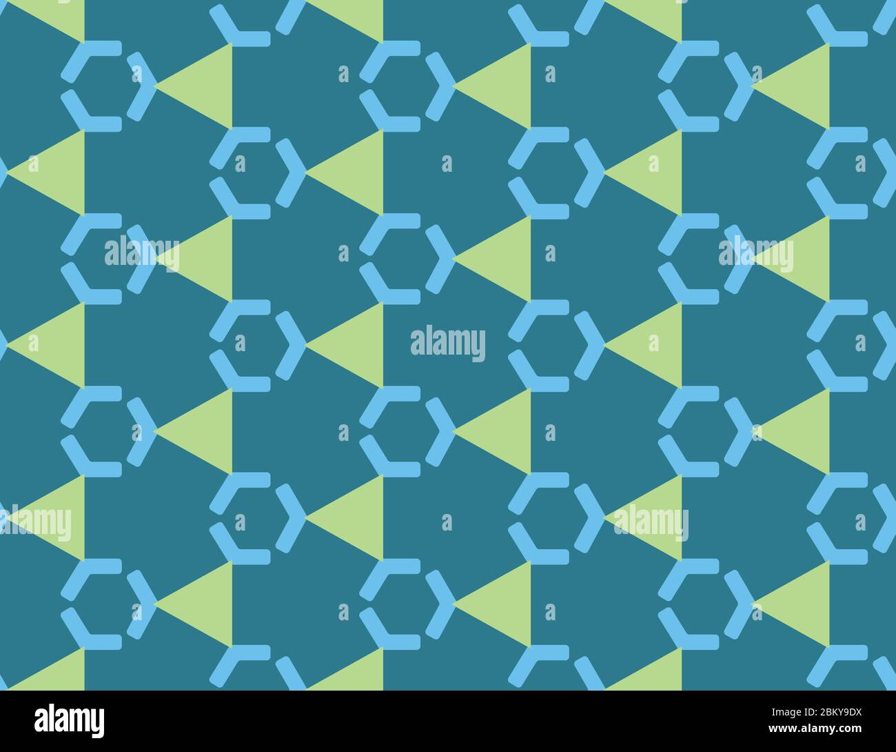 Seamless geometric pattern, texture or background vector in blue and ...