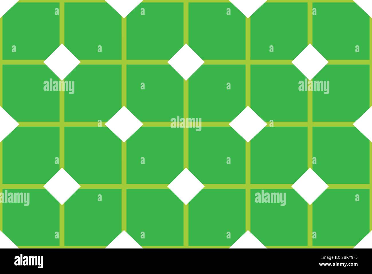 Seamless geometric pattern, texture or background vector in green and ...