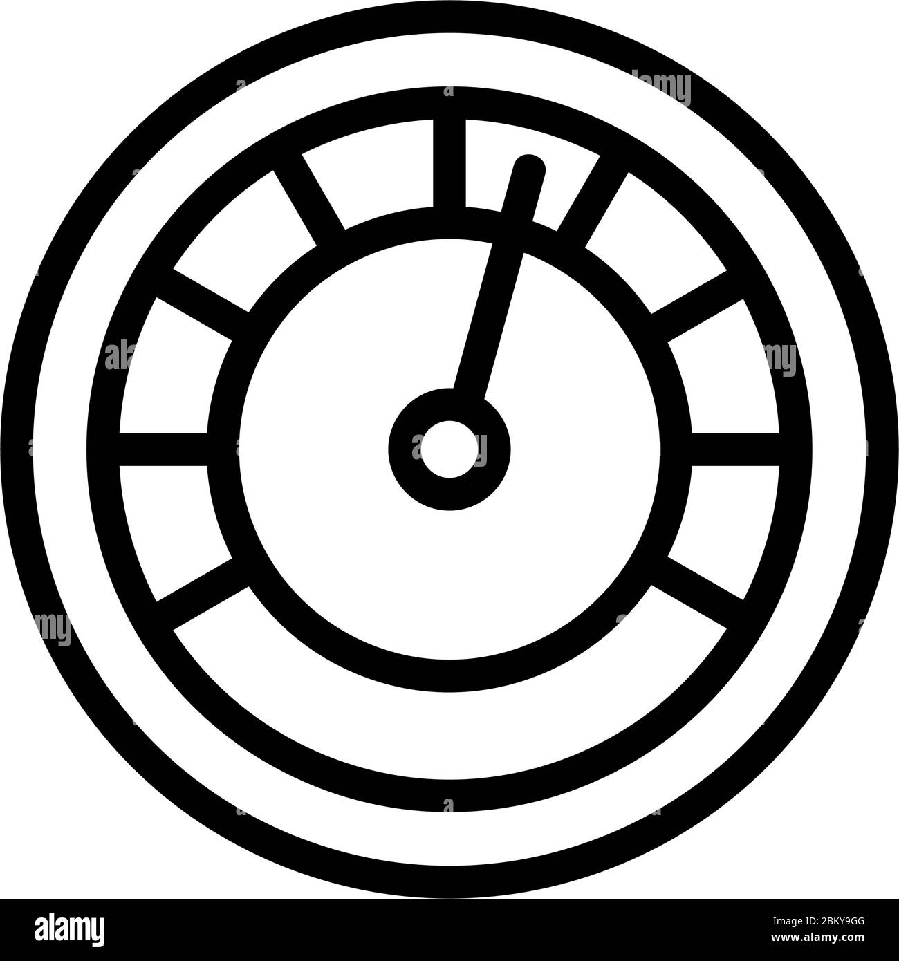 speed indicator icon vector outline illustration Stock Vector