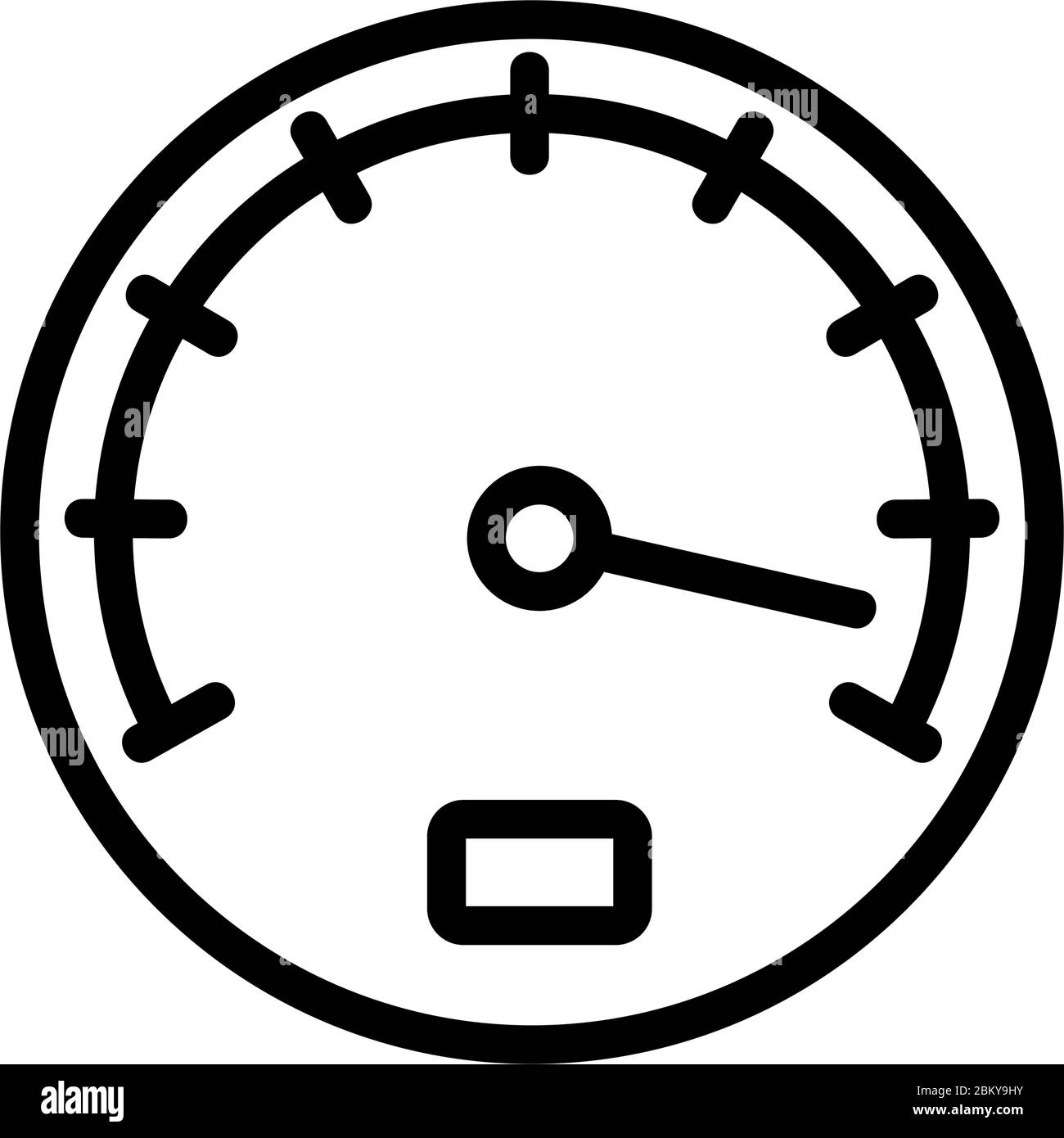 mixed combined speedometer icon vector outline illustration Stock Vector