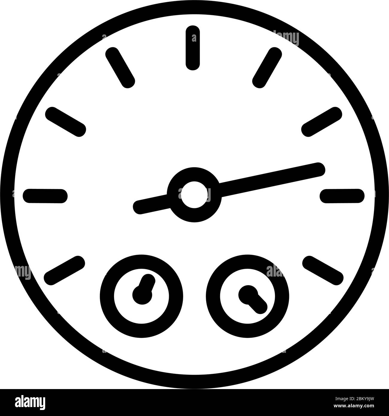 mechanical stopwatch icon vector outline illustration Stock Vector ...