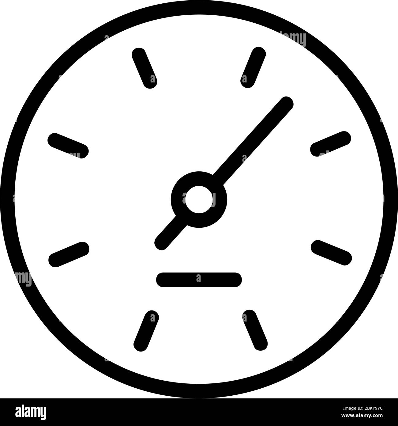 hours indicator icon vector outline illustration Stock Vector