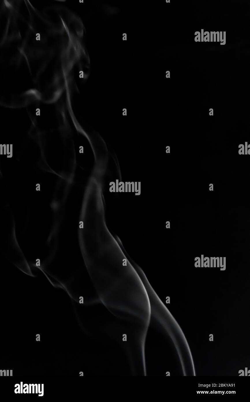 White smoke on black background photography Stock Photo Alamy