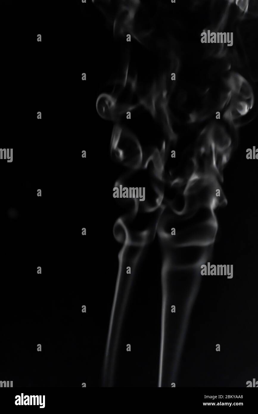 White smoke on black background photography Stock Photo Alamy