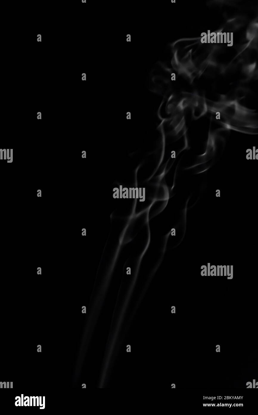 White smoke on black background photography Stock Photo Alamy