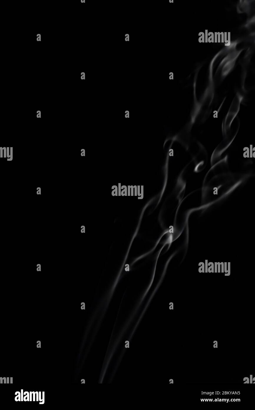 White smoke on black background photography Stock Photo Alamy