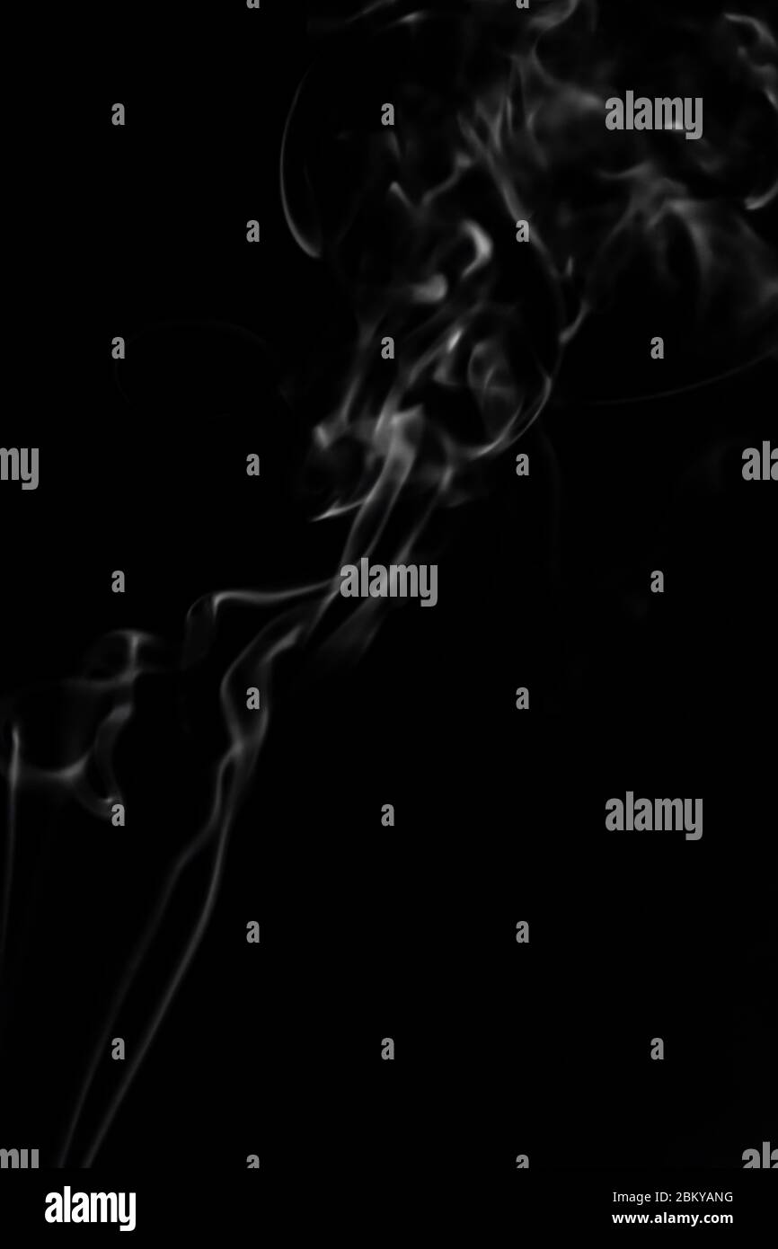 White smoke on black background photography Stock Photo Alamy