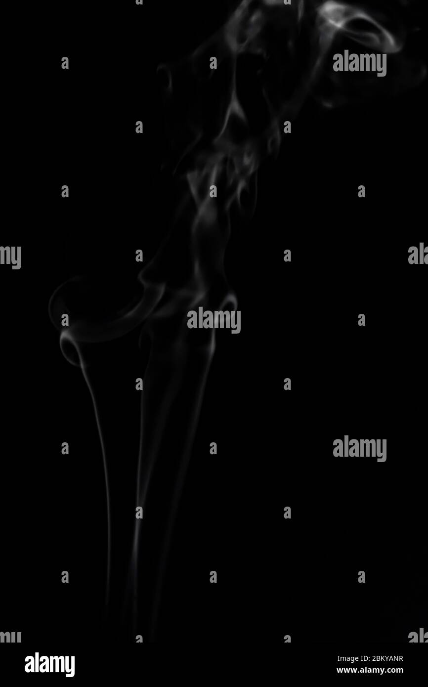 White smoke on black background photography Stock Photo - Alamy