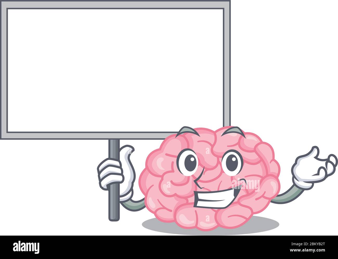 An Icon Of Human Brain Mascot Design Style Bring A Board Stock Vector Image Art Alamy