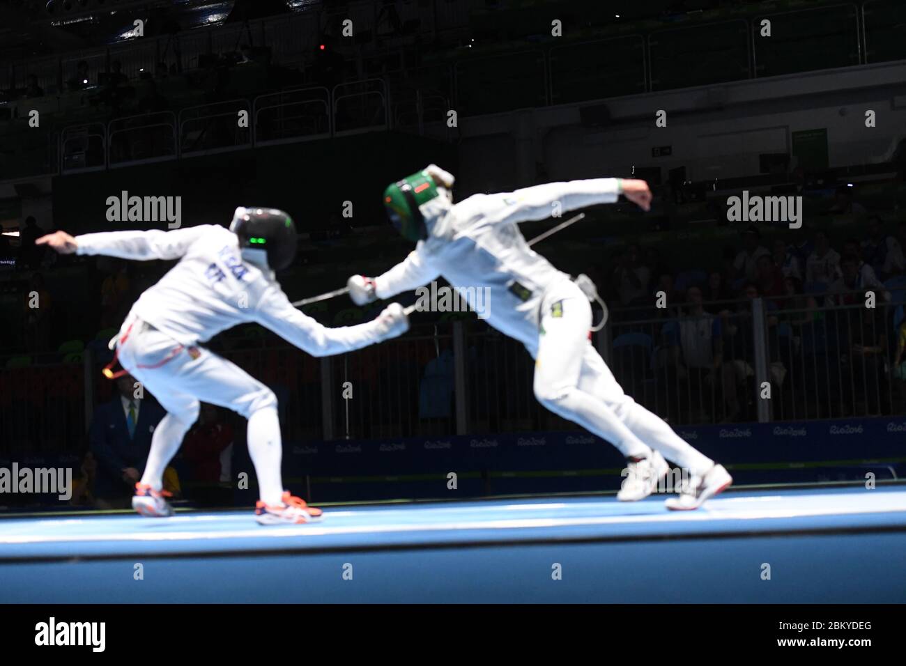 Fencing competition during the 2016 Olympic Games Stock Photo Alamy