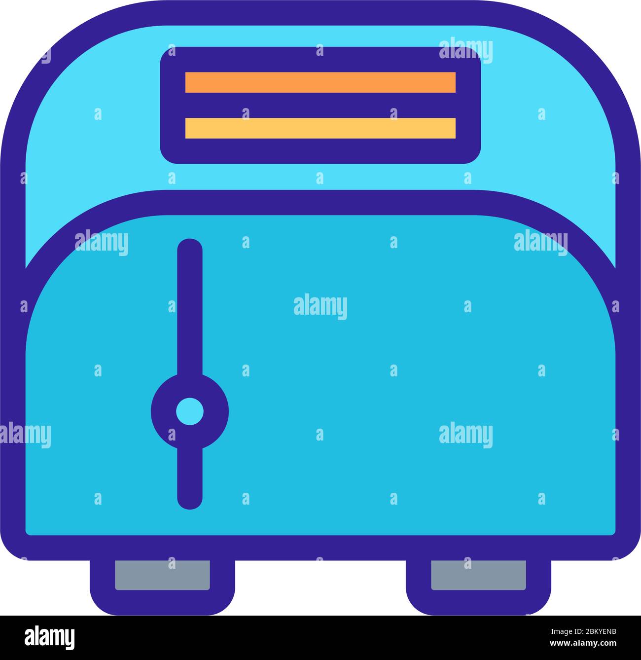 toaster kitchen appliance icon vector outline illustration Stock Vector ...