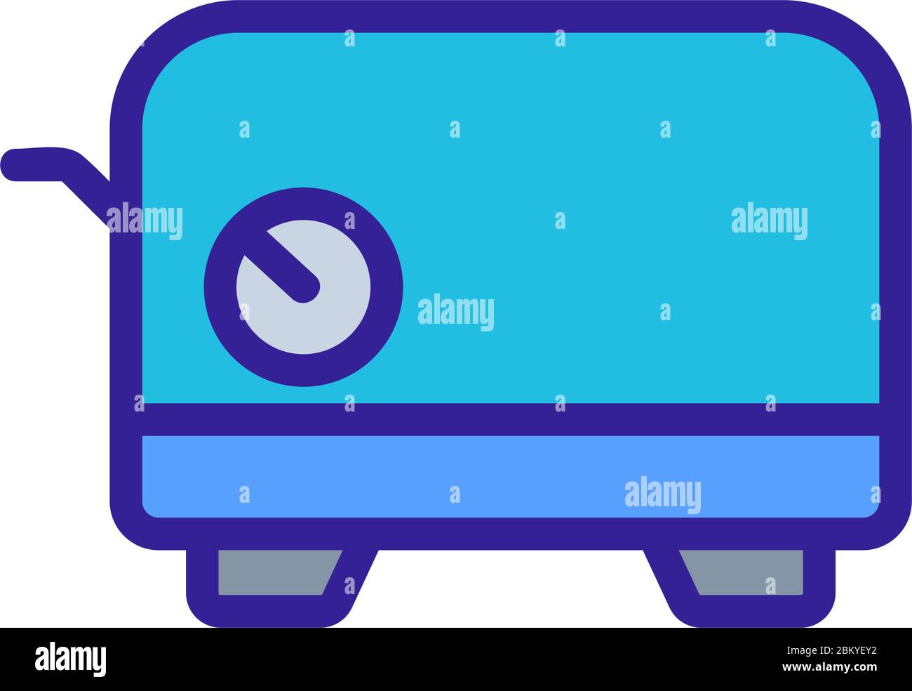 indicator toaster icon vector outline illustration Stock Vector Image ...