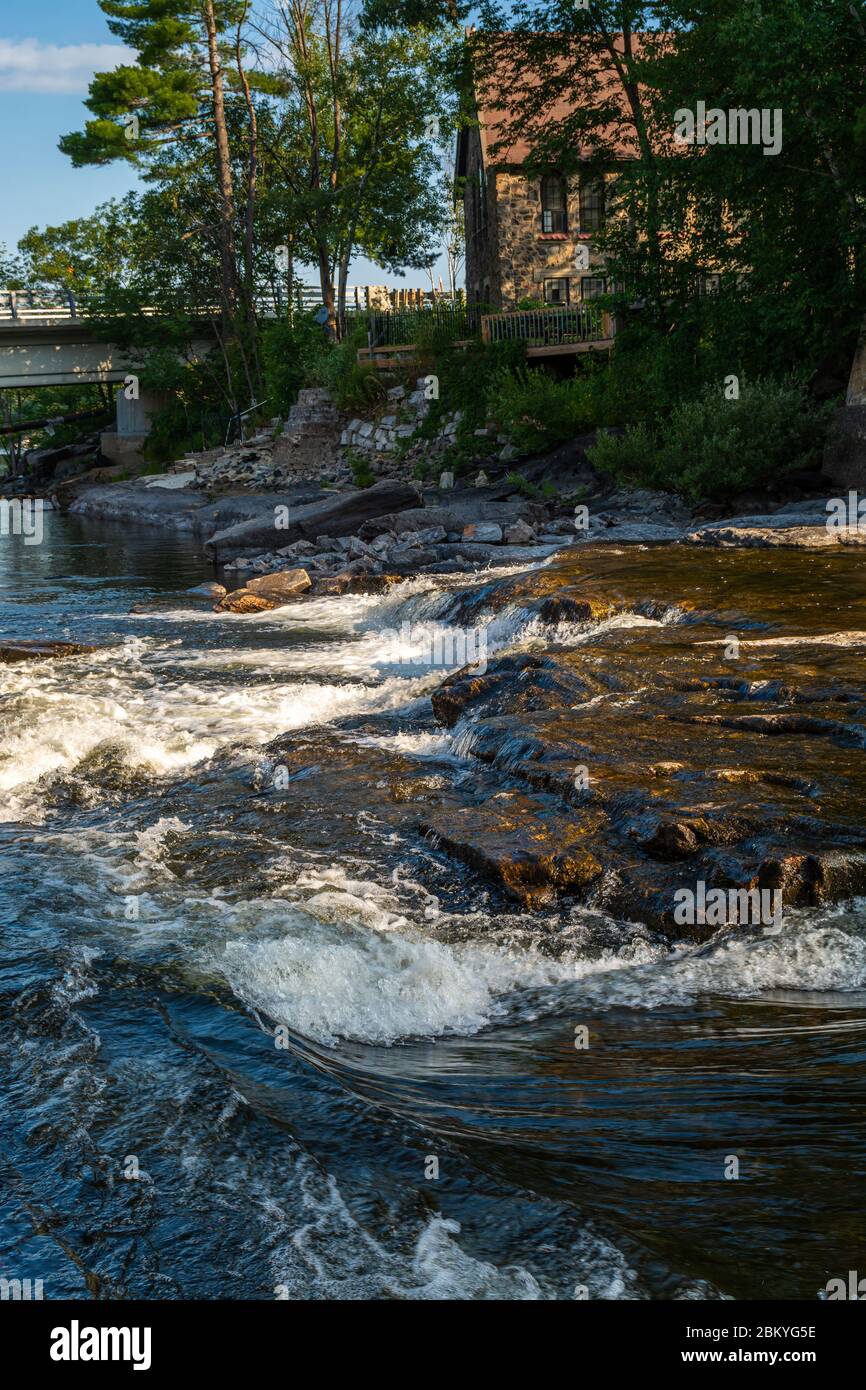 Bala Falls Muskoka County Ontario Canada Stock Photo - Alamy