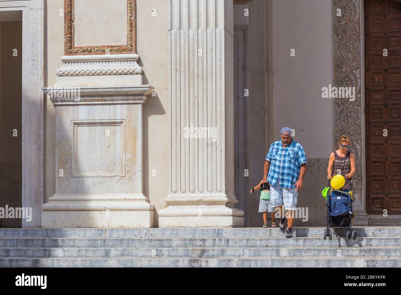 Basilica of Sant'Andrea, Mantua, Lombardy, Italy Stock Photo