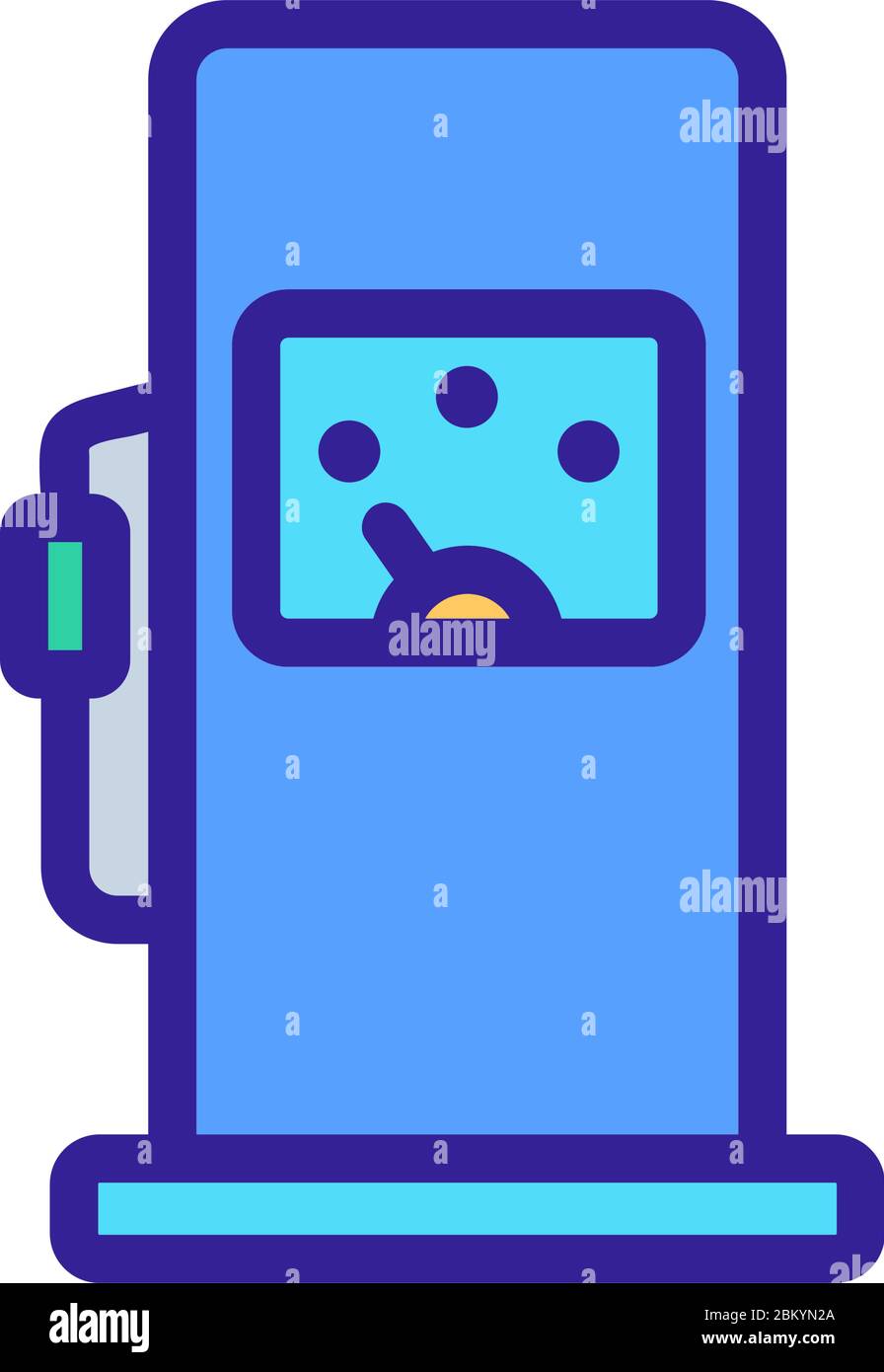 gas control indicator icon vector outline illustration Stock Vector ...
