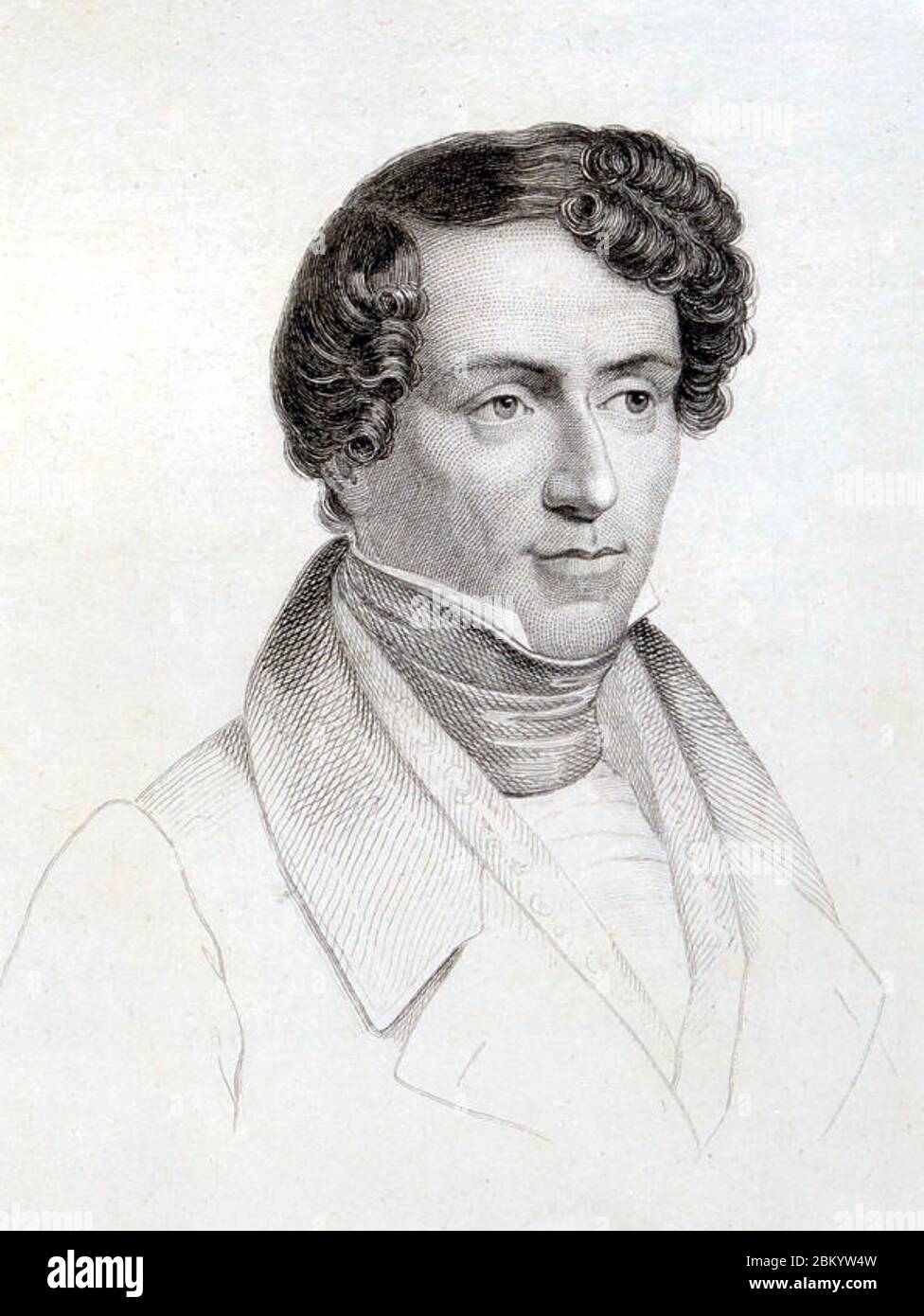 GIACOMO MEYERBEER (1791-1864) German opera composer Stock Photo