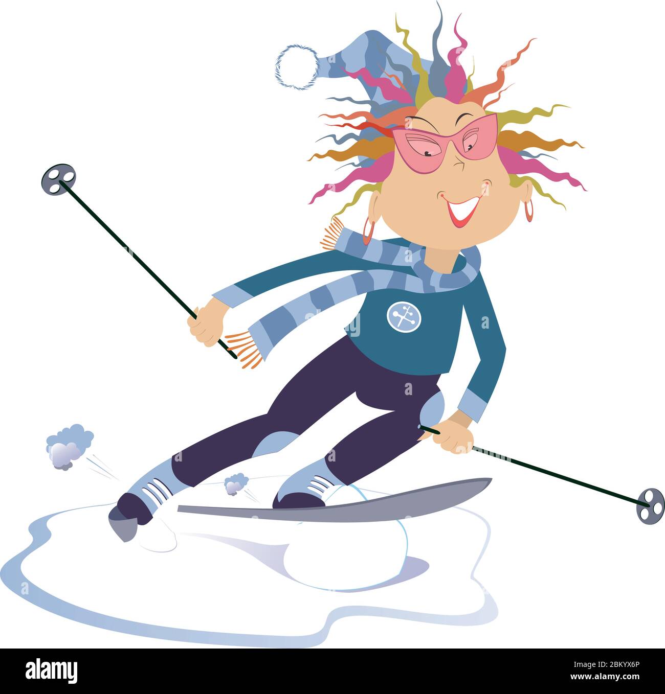 Girl Ski Clip Art