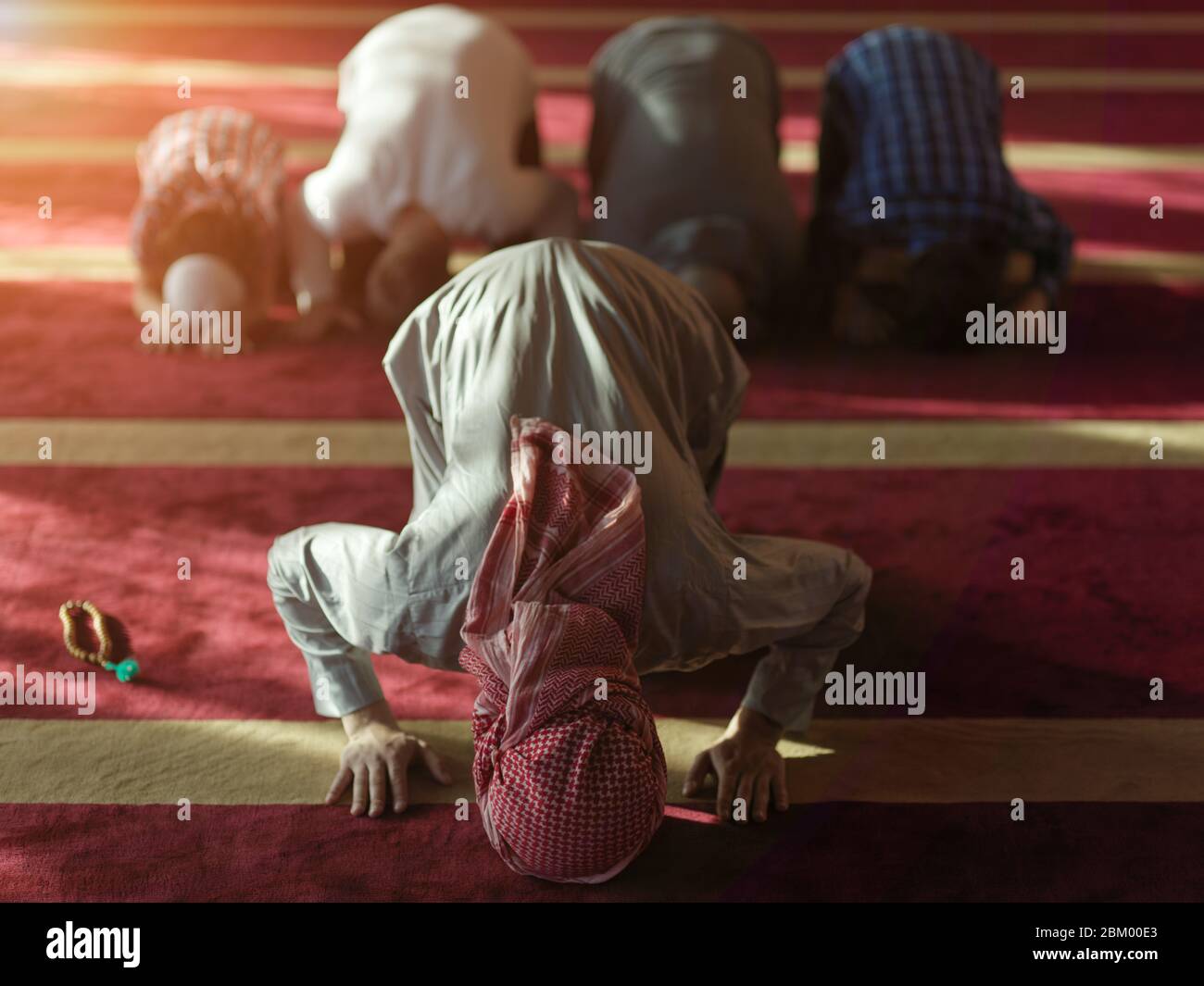 group of muslim people praying namaz in mosque Stock Photo - Alamy