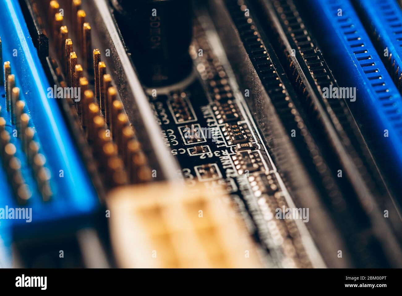 Close up of a electronic circuit board with processor Stock Photo - Alamy