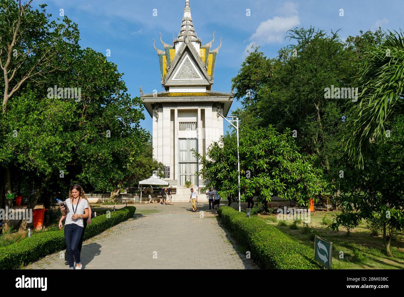Memorial Cheoeung Ek death camp (Phnom Penh- Cambodia) Stock Photo