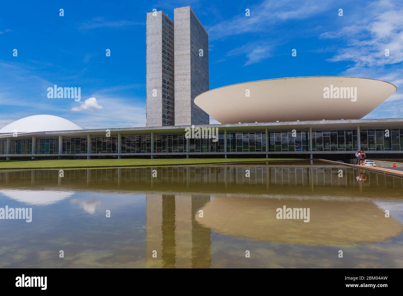 Congress building, 1960, Oscar Niemeyer, Brasilia, Brazil Stock Photo ...
