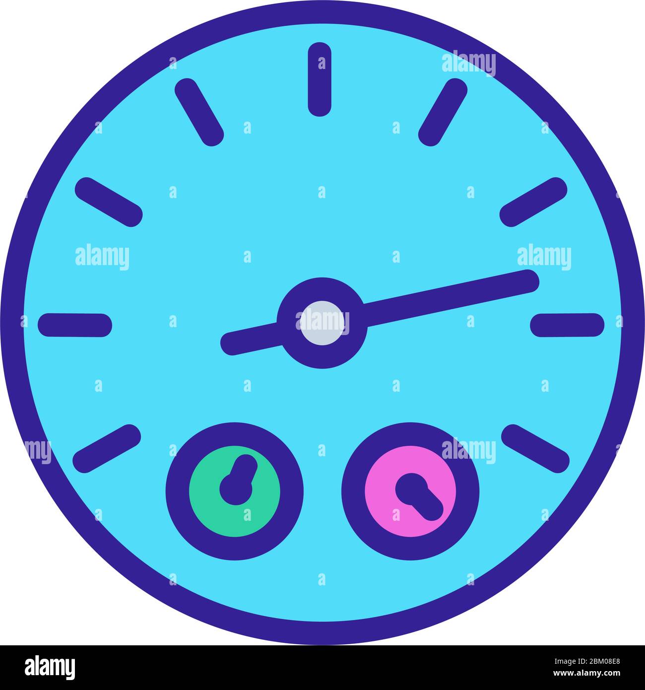 mechanical stopwatch icon vector outline illustration Stock Vector