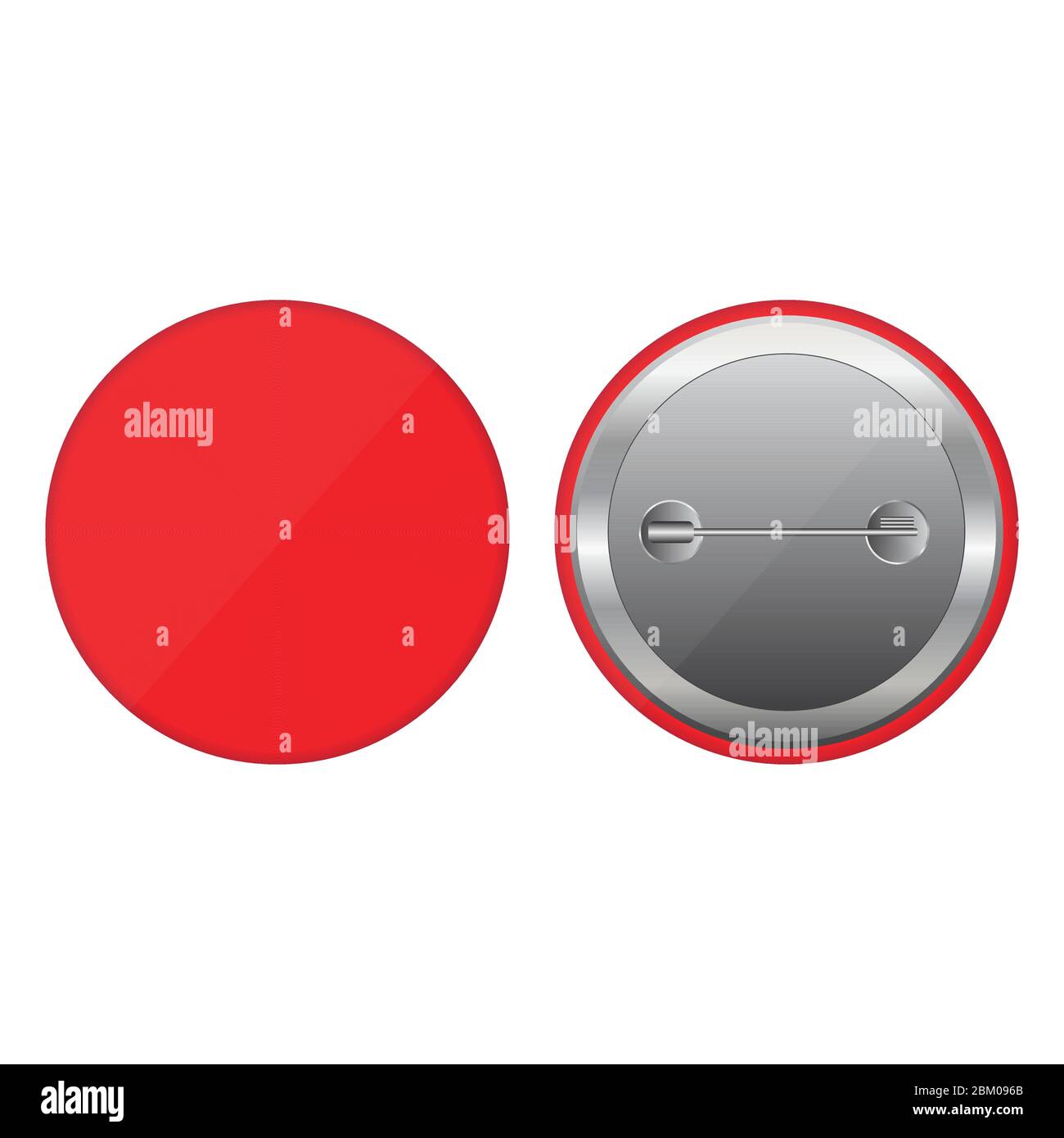 Colored button pins vector illustration isolated on white background Stock Vector Image & Art