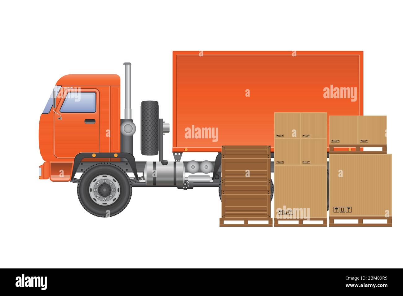 Cargo truck delivery vector illustration Stock Vector Image & Art Alamy