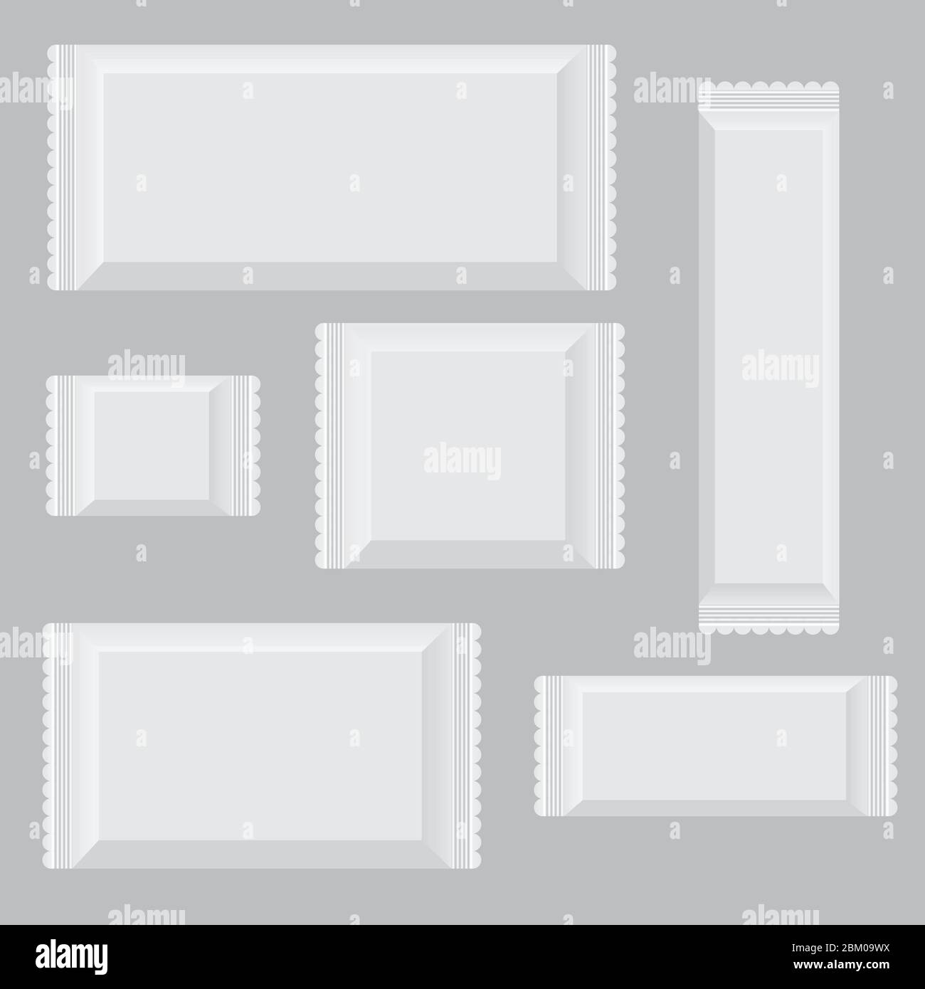 Set of chocolate bar mockup vector illustration Stock Vector